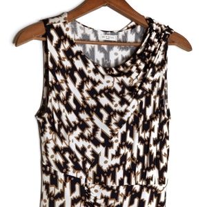 ETRO | Stretch Jersey Dress Sleeveless Geometric Small